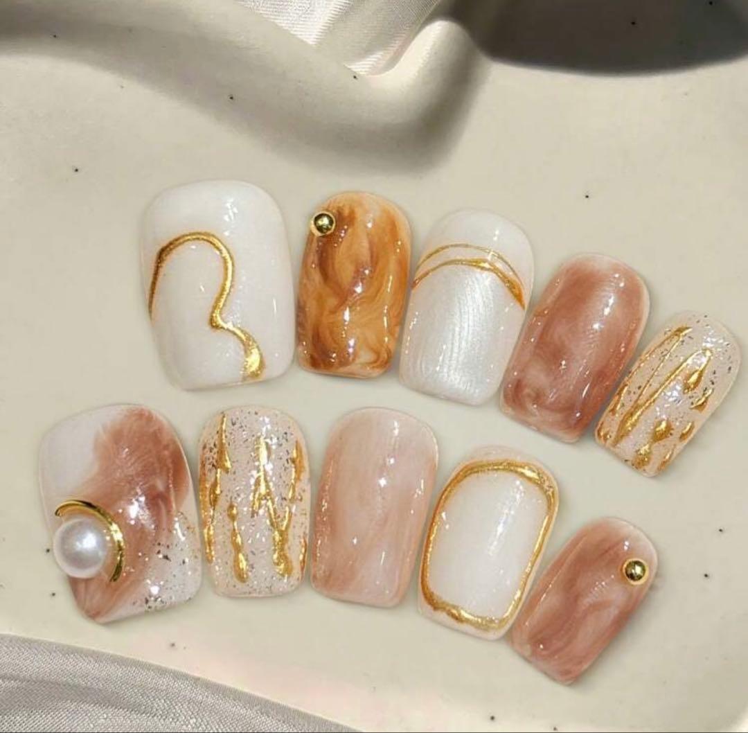 新品未使用　ネイルチップ5点セット　りり