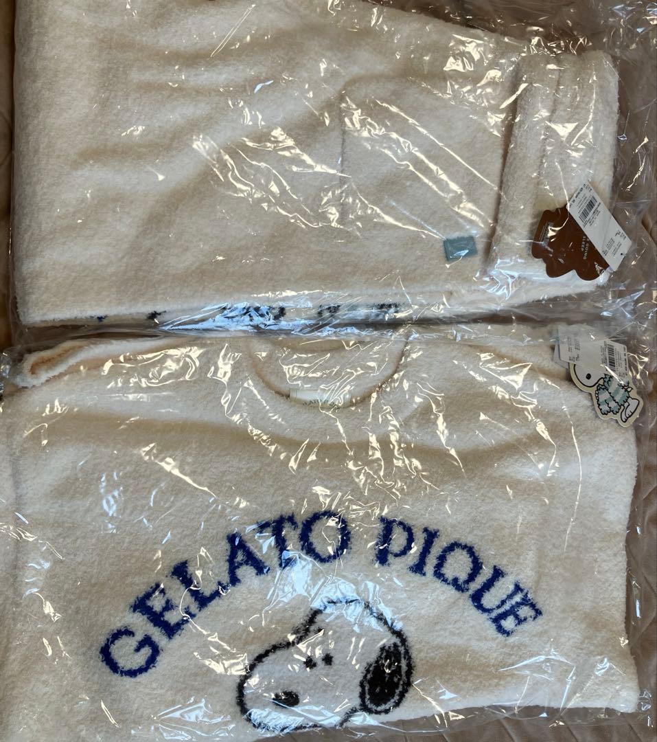 ジェラートピケ ジャガードプルオーバー＆ロングパンツ　スヌーピー