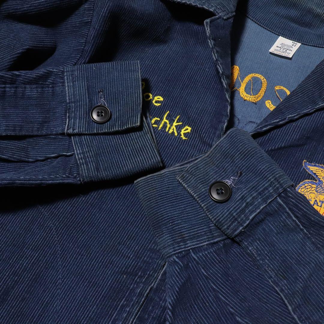 80s★FFA★ファーマーズジャケット★刺繍 ワッペン★USA製★短丈★L★42