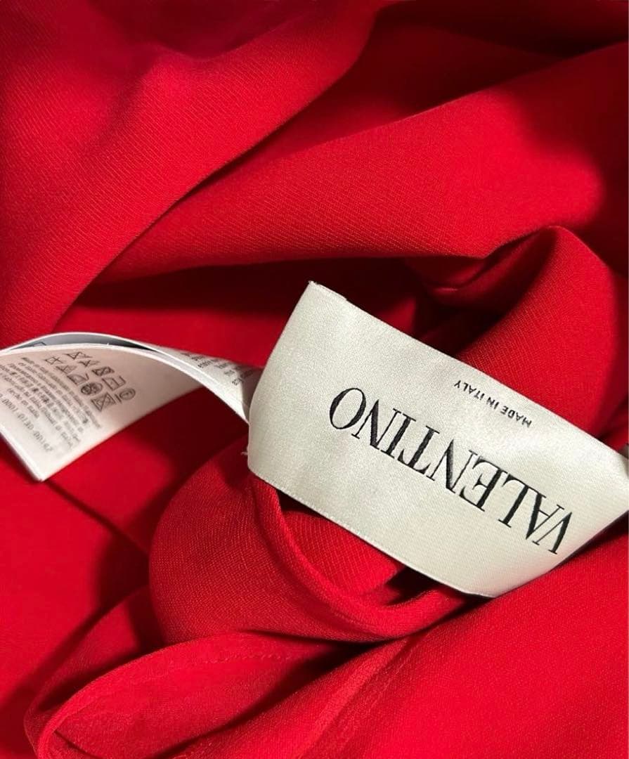 VALENTINO レッド ドレス ワンピース