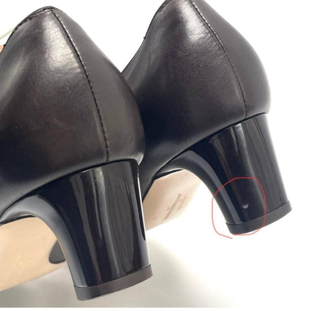 最終価格 Ferragamo フェラガモ ガンチーニ カーフ レザー パンプス