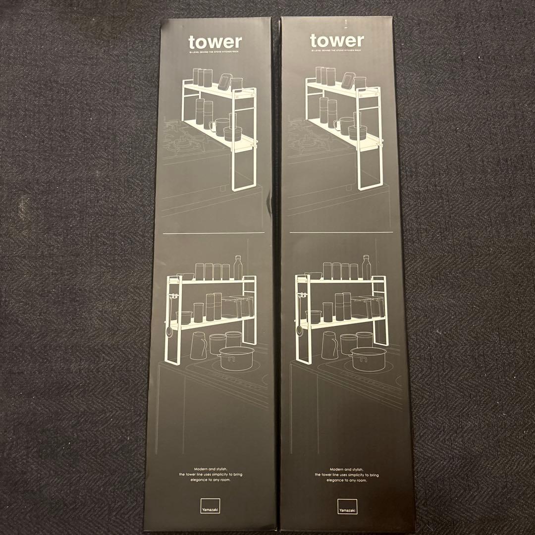 コンロ周り　二段ラック