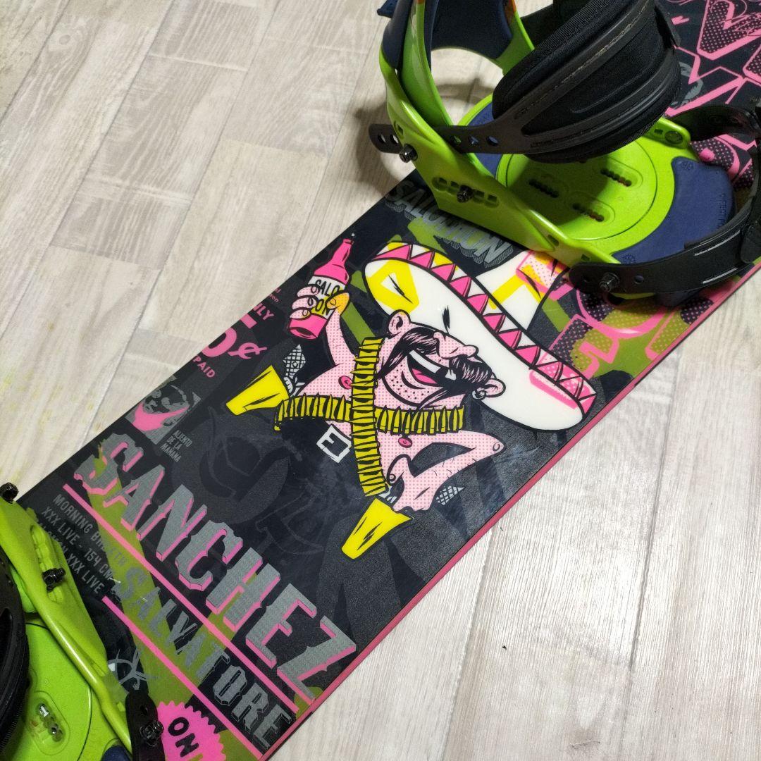 SALOMON サロモン　スノーボード板　スノーボードセット　ロッカーボード