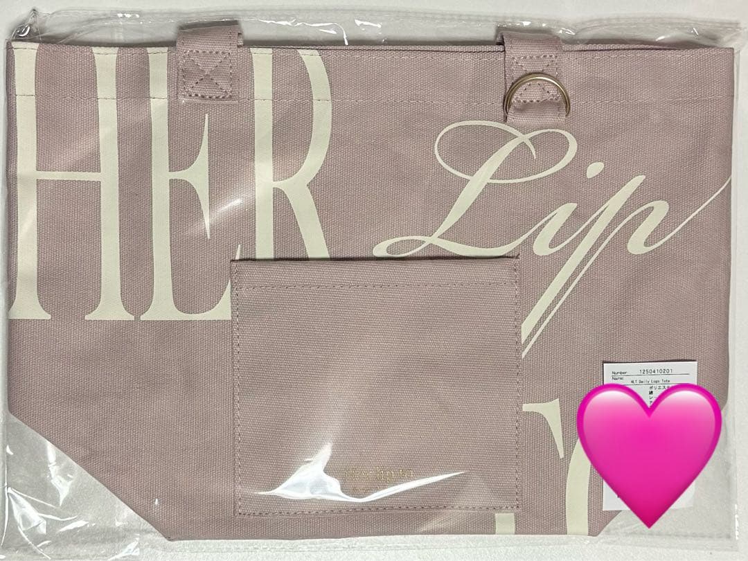 名古屋限定Herlipto HLT DAIRLY LOGO TOTE rose