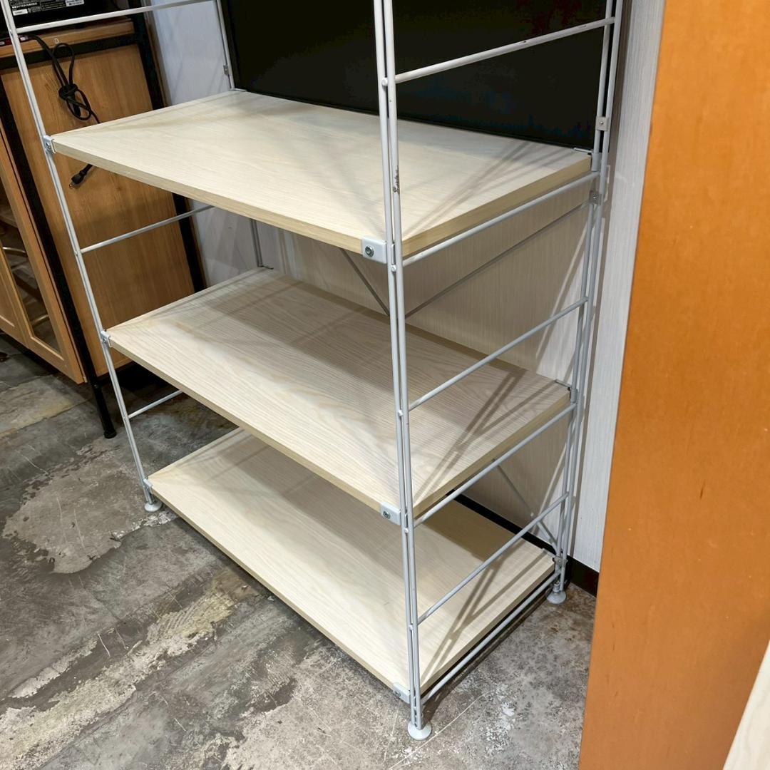 【 廃盤 】 無印良品 ステンレス ユニットシェルフ オーク材 フラップ扉