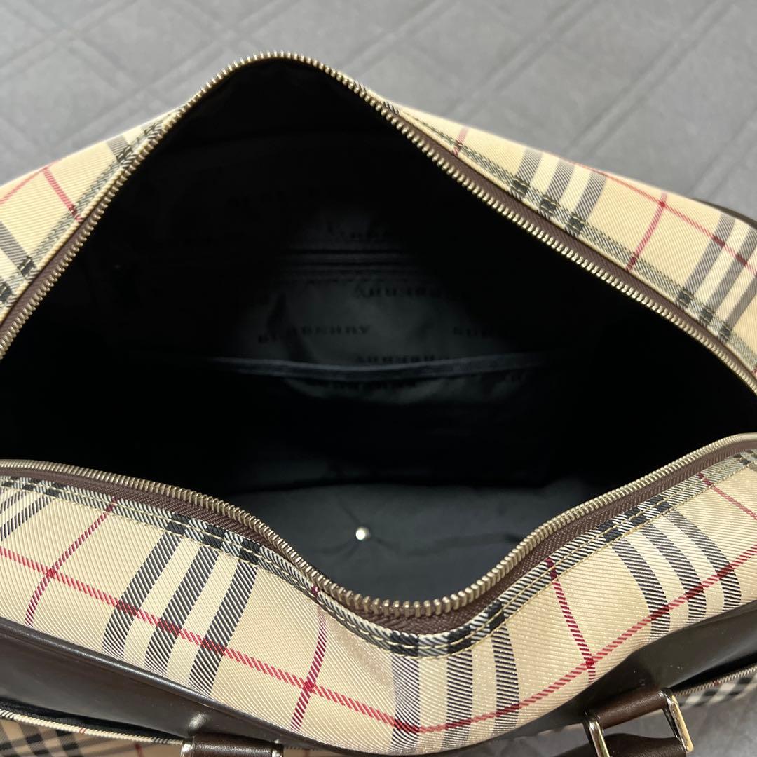 BURBERRY チェック柄 ボストンバッグ