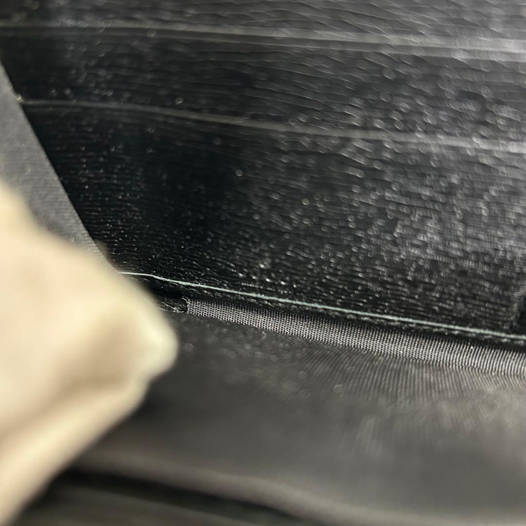 GUCCI グッチ 長財布 レザー ラウンドファスナー インターロッキング