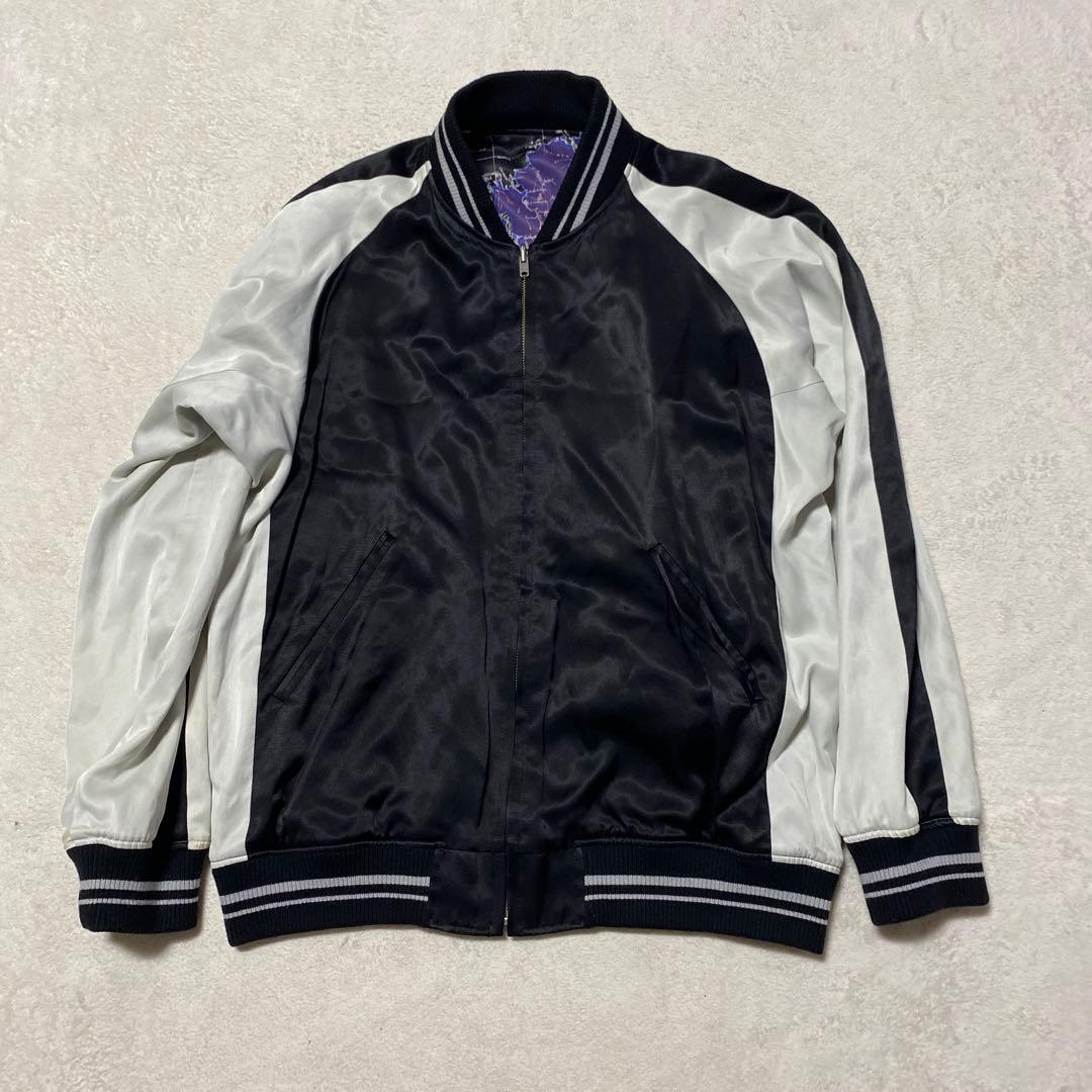 ✨LAD MUSICIAN ✨17AW 世界地図柄リバーシブルサテンスカジャン