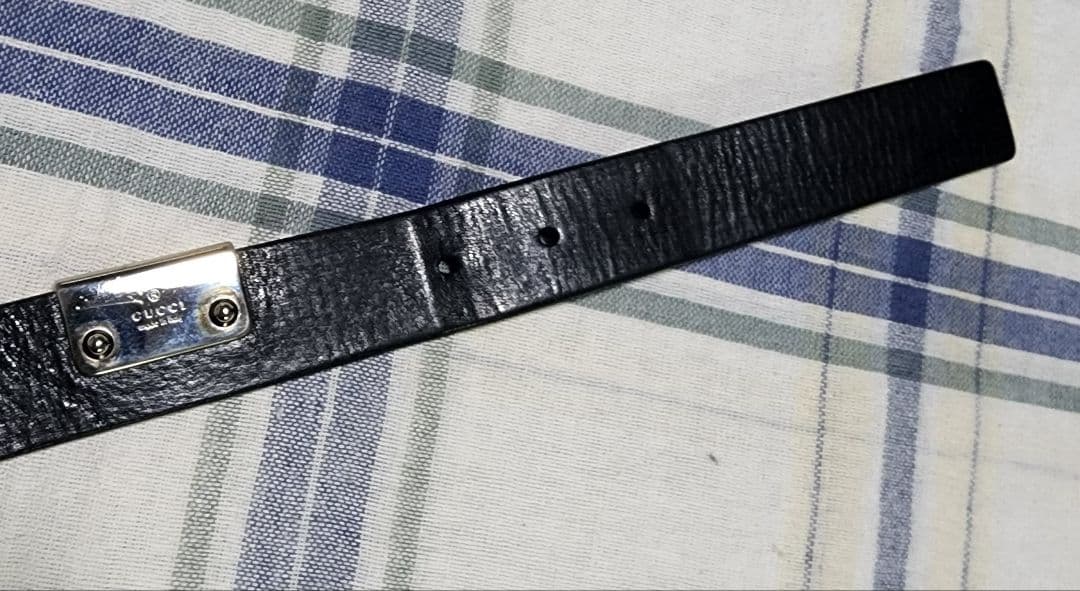 GUCCI　黒レザーベルト