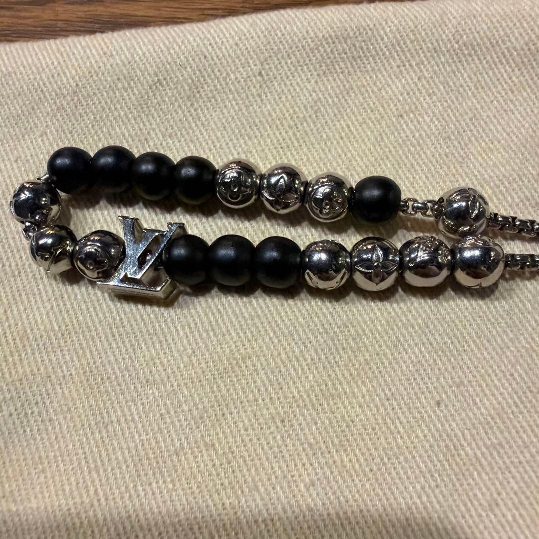 【国内正規店で購入】LOUIS VUITTON モノグラム ビーズ ブレスレット