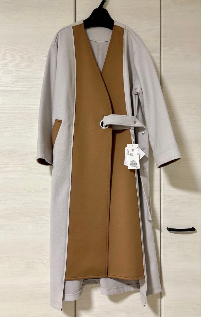 新品未使用 Bou Jeloud ブージュルード バイカラーボンディングコート