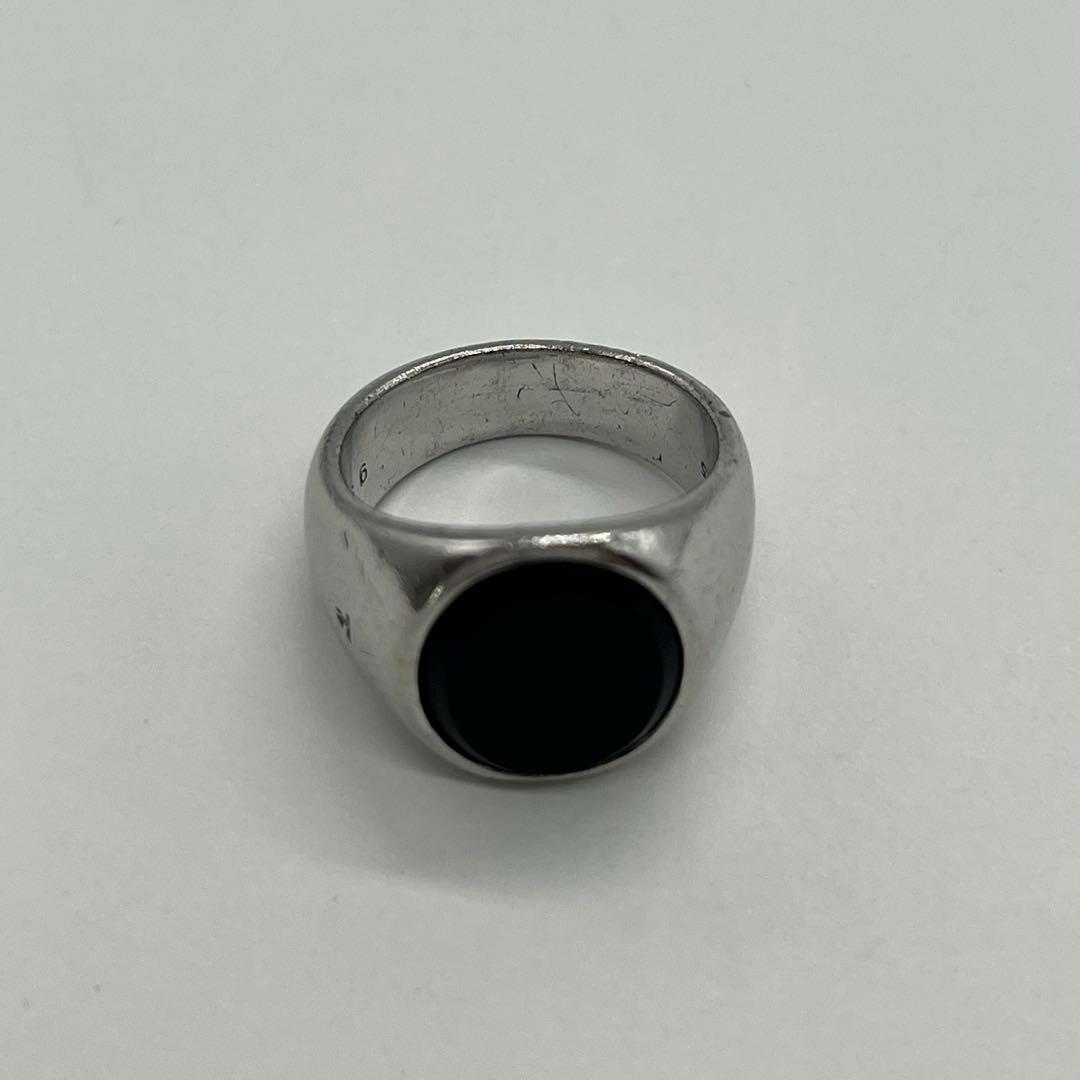 トムウッド TOM WOOD オーバル シグネット リング サイズ58 オニキス