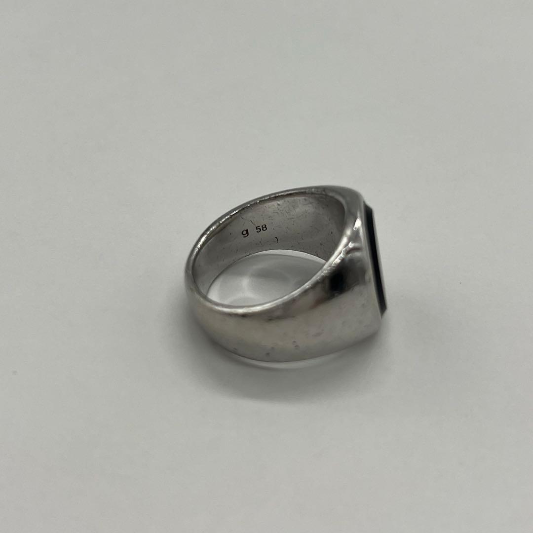 トムウッド TOM WOOD オーバル シグネット リング サイズ58 オニキス