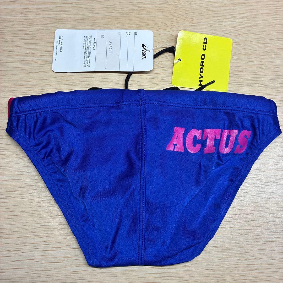 ホ*ー様 新品 ASICS 競泳水着 ハイドロCD AMA71T サイズM ブル