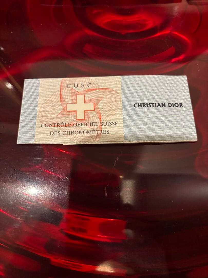 ディオールオム シフルルージュ クロノグラフ ブラック自動巻き 腕時計