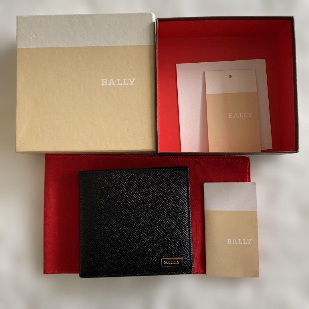 【新品未使用】BALLY 二つ折り財布 ブラック