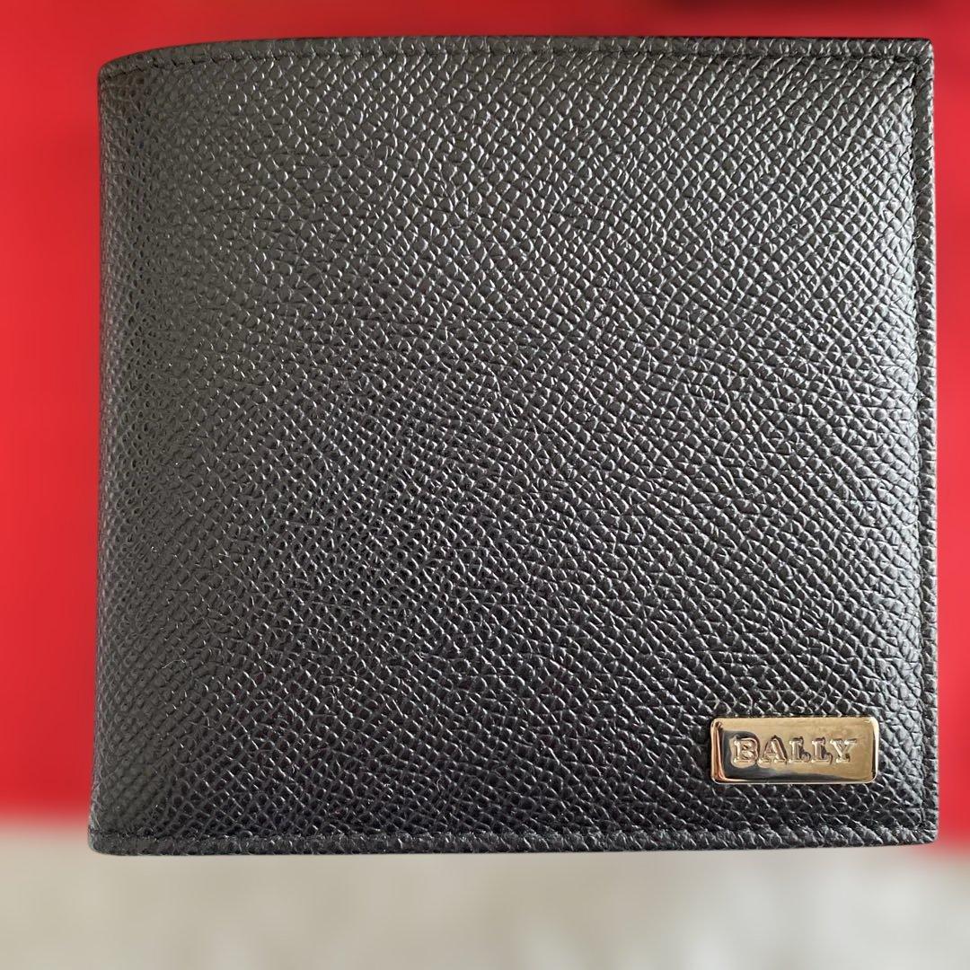 【新品未使用】BALLY 二つ折り財布 ブラック