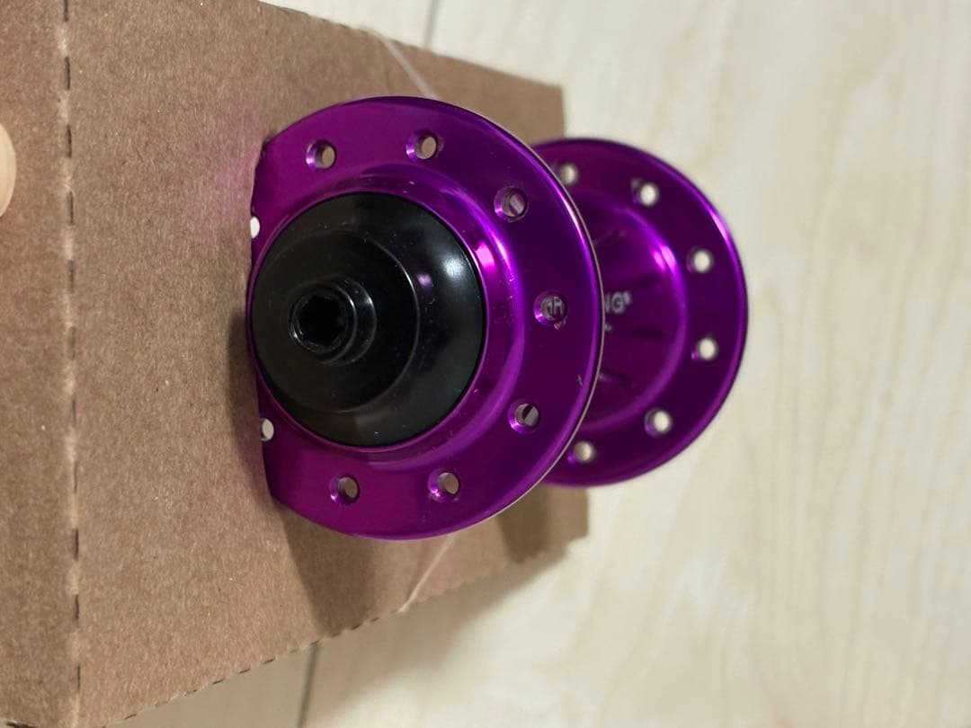 【美品】Chris king クリスキング 前後ハブ violet