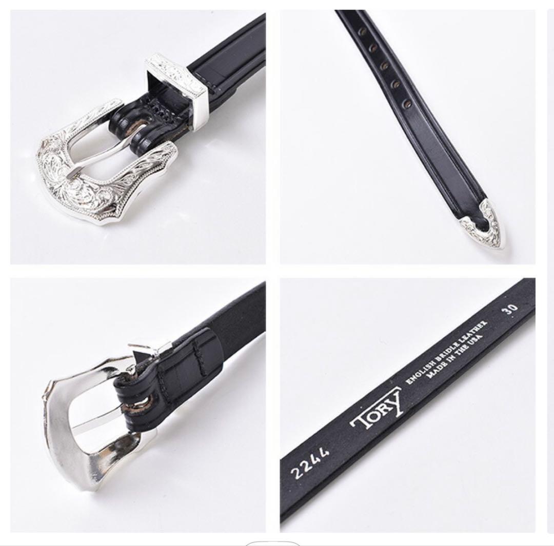 マ*ス様 BRIDLE LEATHER NARROW WESTERN BELT