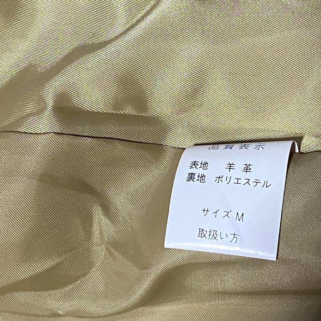 新品❤️スコットクラブ ファー付きレザージャケット/ショートコート 襟付き 羊革