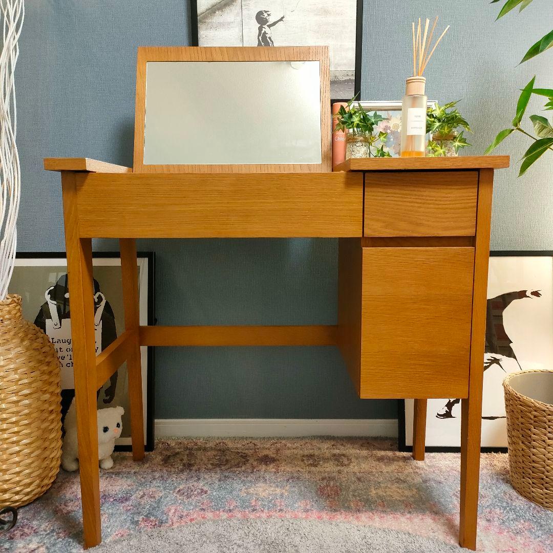 【希少・廃盤】unico note ドレッサーデスク ミラー付き 北欧モダン