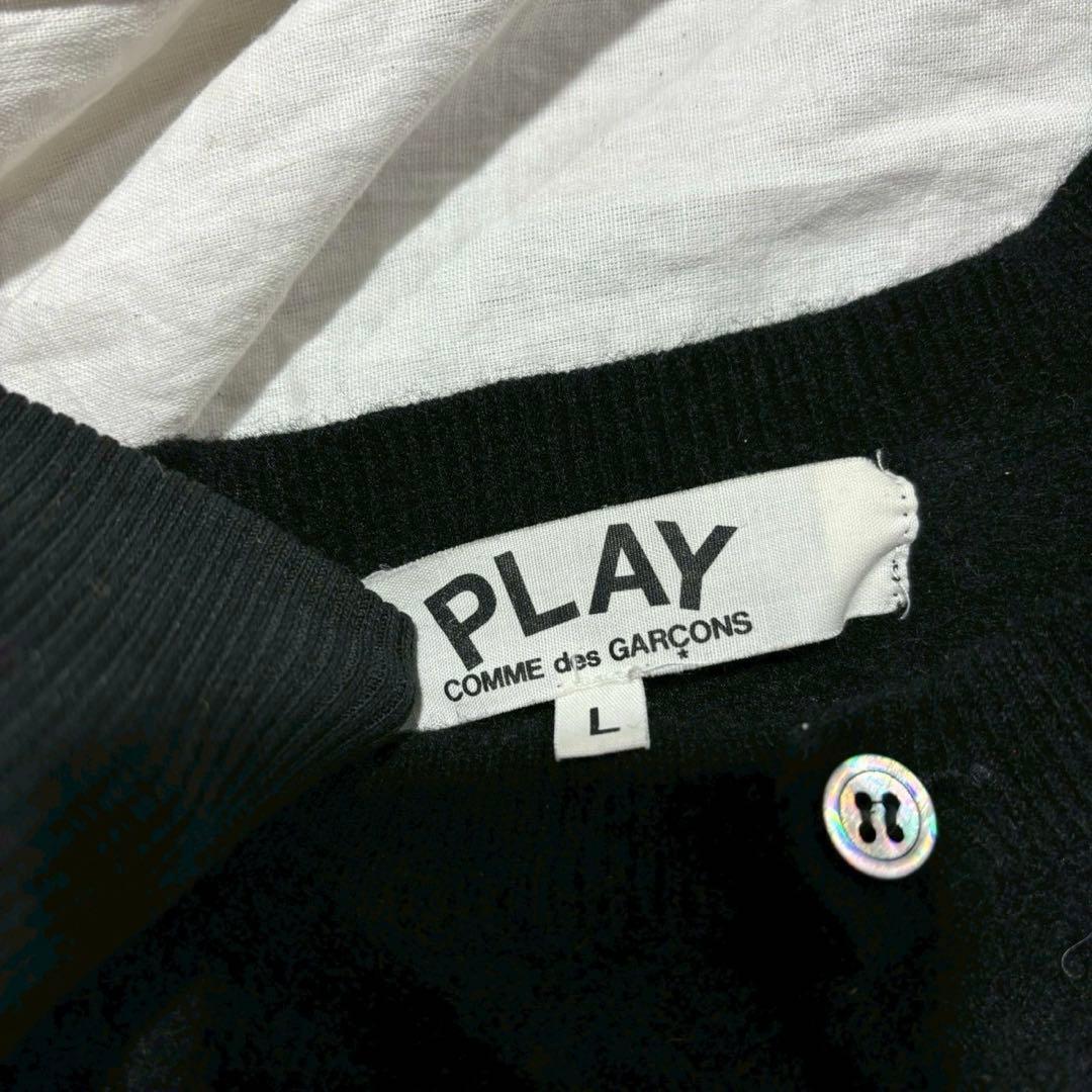 COMME des GARÇONS PLAY カーディガン ブラック L