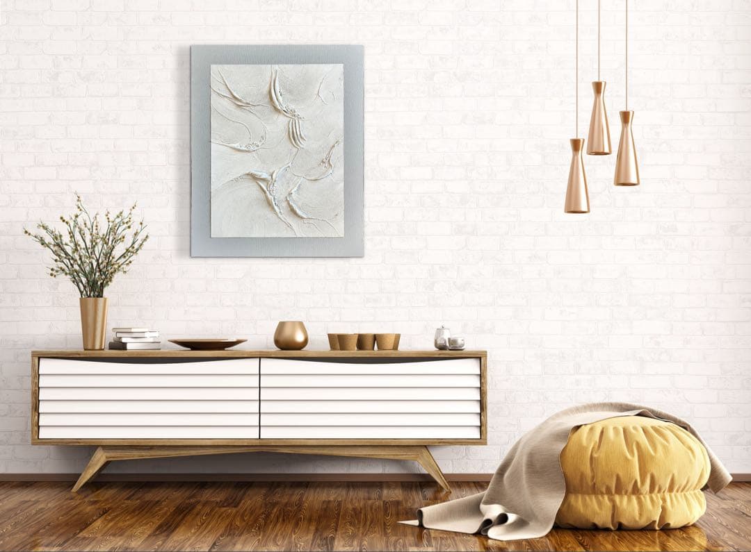 現代アート　65×53㎝　モダン　テクスチャーアート　抽象画　アートパネル　絵画