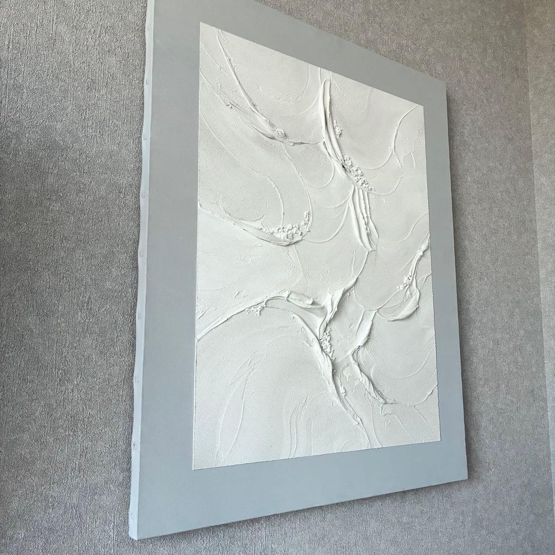 現代アート　65×53㎝　モダン　テクスチャーアート　抽象画　アートパネル　絵画