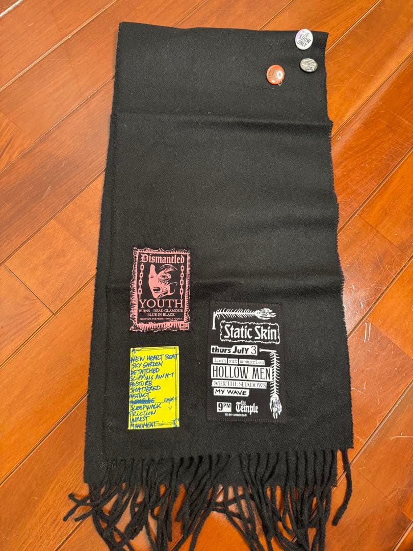 RAF SIMONS ラフシモンズ Flannel Scarf マフラー