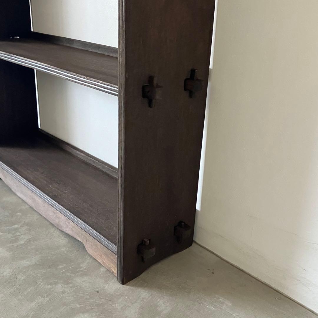 レトロ　アンティーク　ヴィンテージ　古道具　古家具　本棚　食器棚　ブックシェルフ