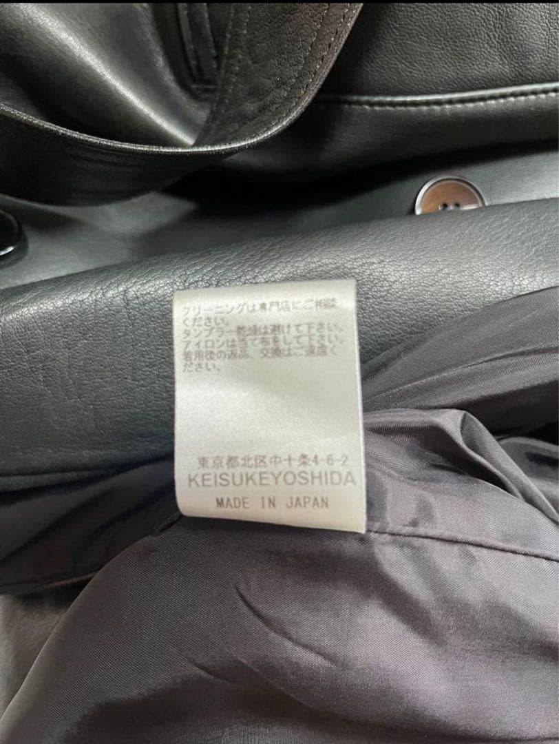 KEISUKEYOSHIDA 19AW ラムレザートレンチコート リック、Y's