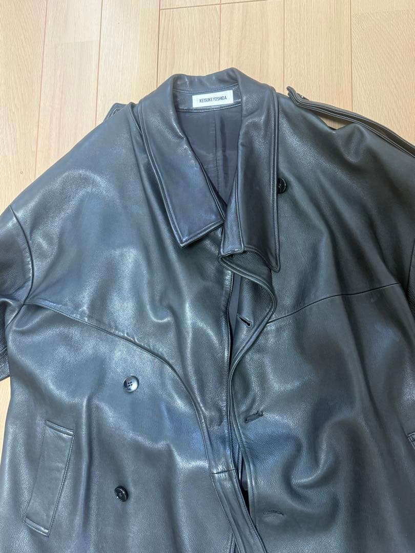KEISUKEYOSHIDA 19AW ラムレザートレンチコート リック、Y's