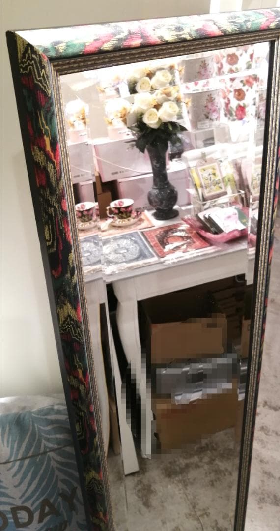 i☆【極美品】 イタリア製 アンティーク スタンドミラー 姿見 ミラー オシャレ