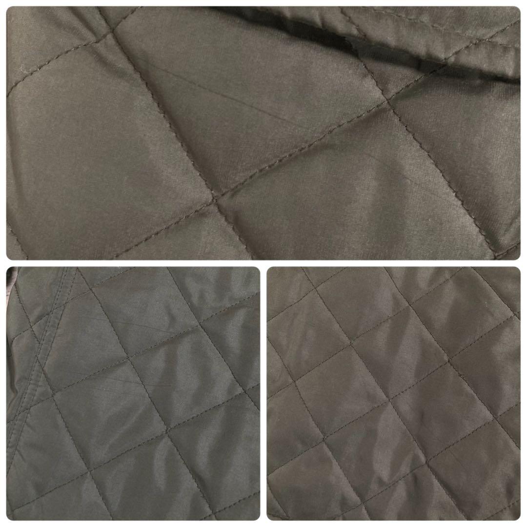 美品 ポロラルフローレン キルティングジャケット 襟コーデュロイ 中綿入り ロゴ