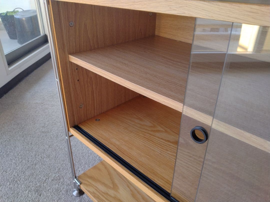 【hako☺︎様1/2専用】MUJI無印 ステンレスユニットシェルフワイドガラス