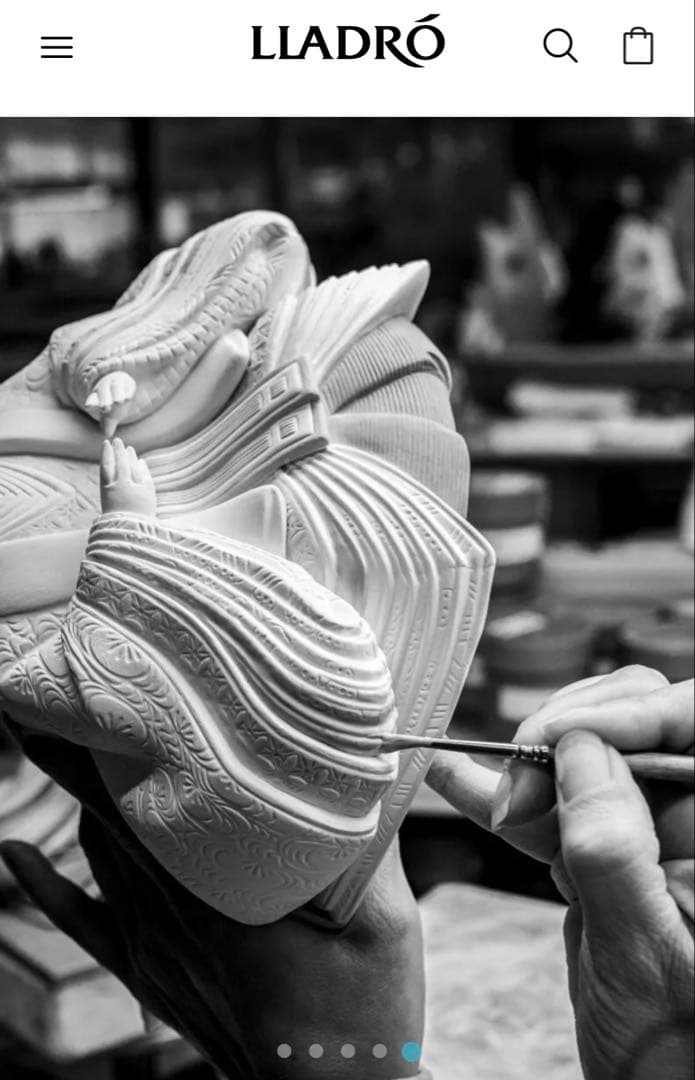 【美品】LLADRO リヤドロ　雛人形 親王飾り　限定品　屏風 ぼんぼり付属