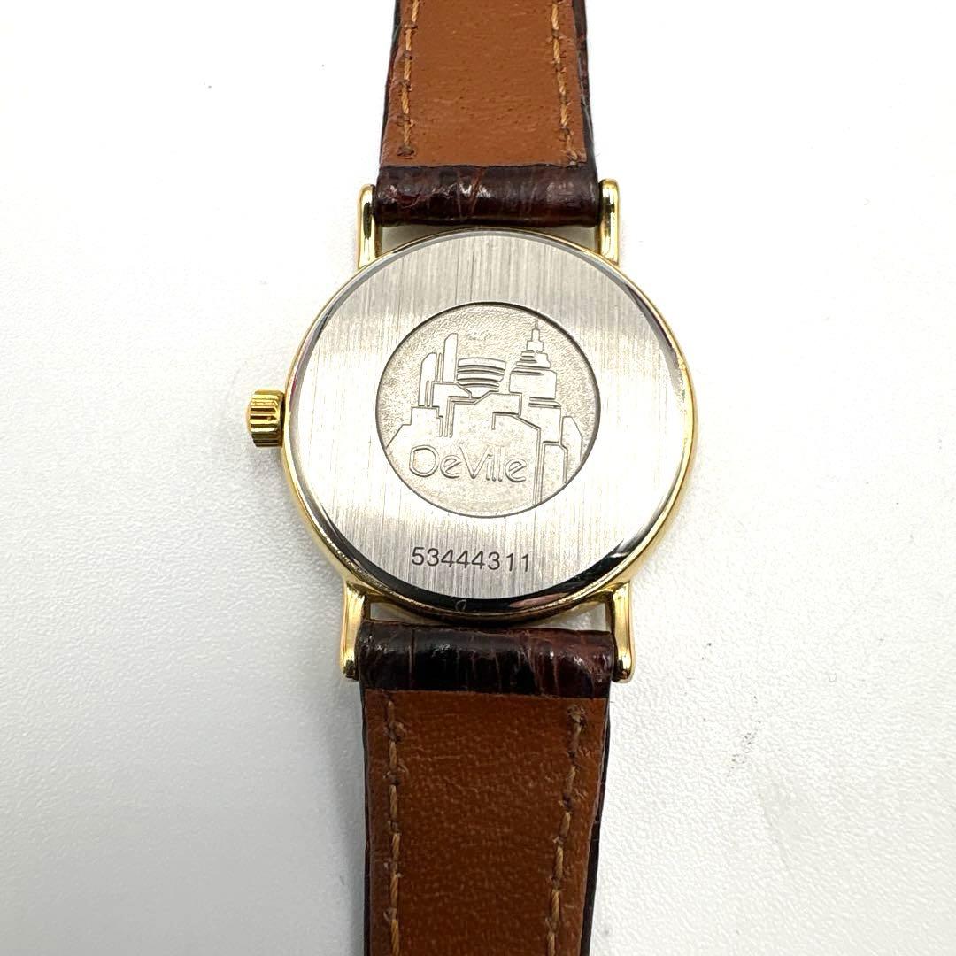 【外観美品】不動 OMEGA ゴールド クォーツ レディース 腕時計 箱付