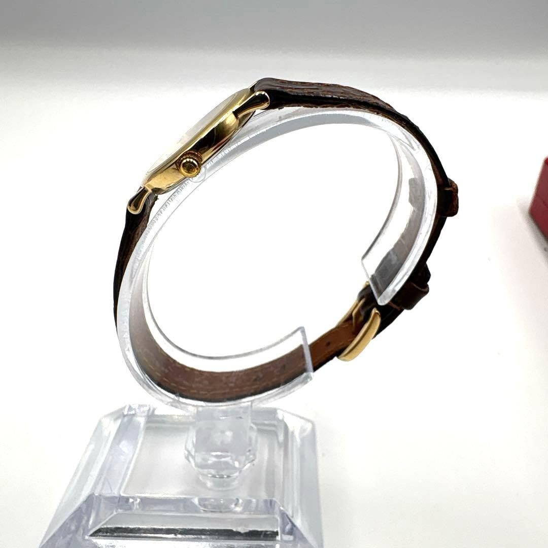 【外観美品】不動 OMEGA ゴールド クォーツ レディース 腕時計 箱付
