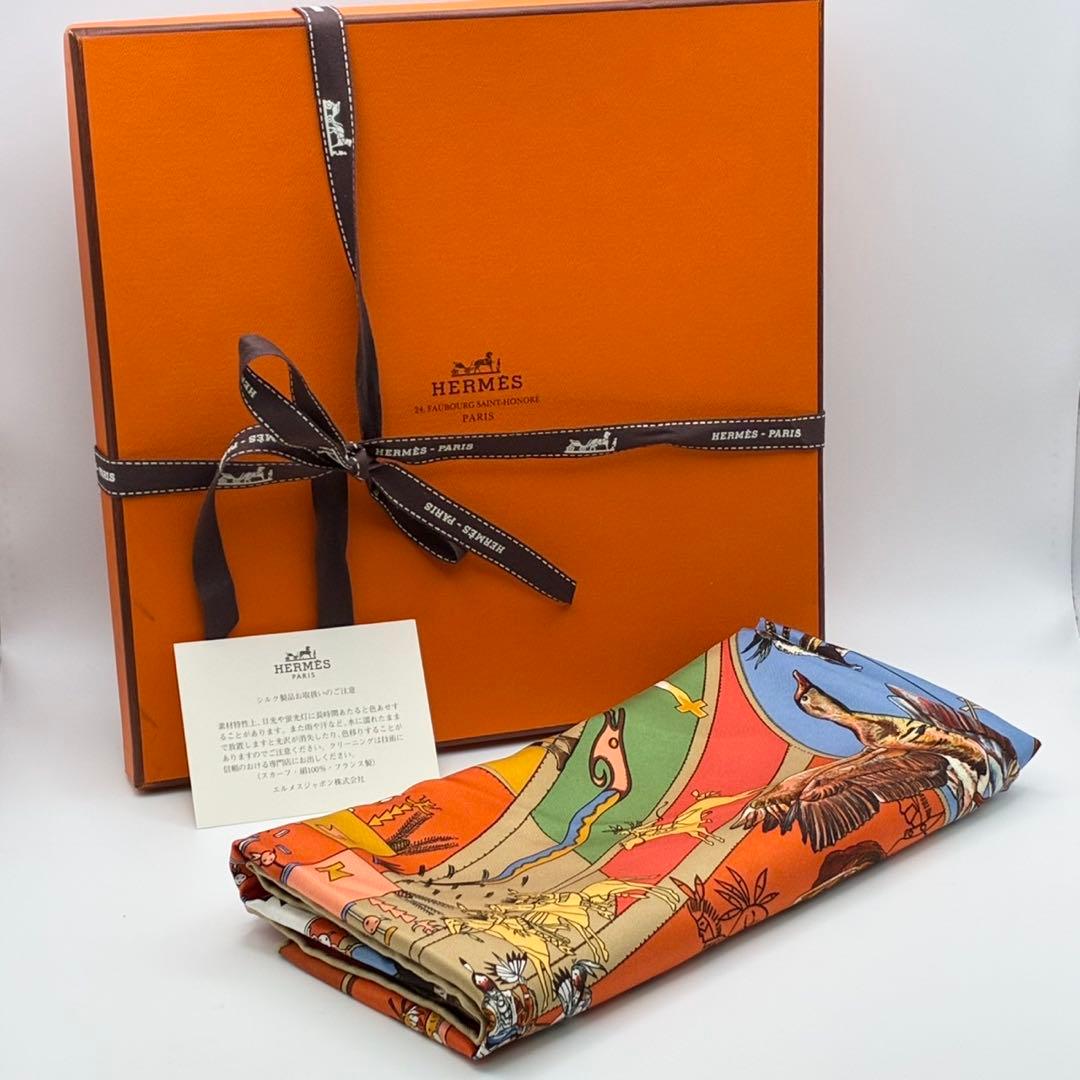 【正規品 希少】HERMES Carre 90 大判 スカーフ シルク100％