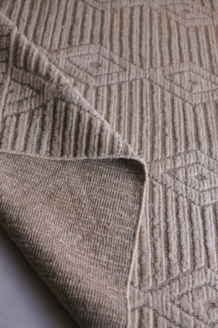 205×148 モロッコ　ベニワレン　新品　ウール　生成り