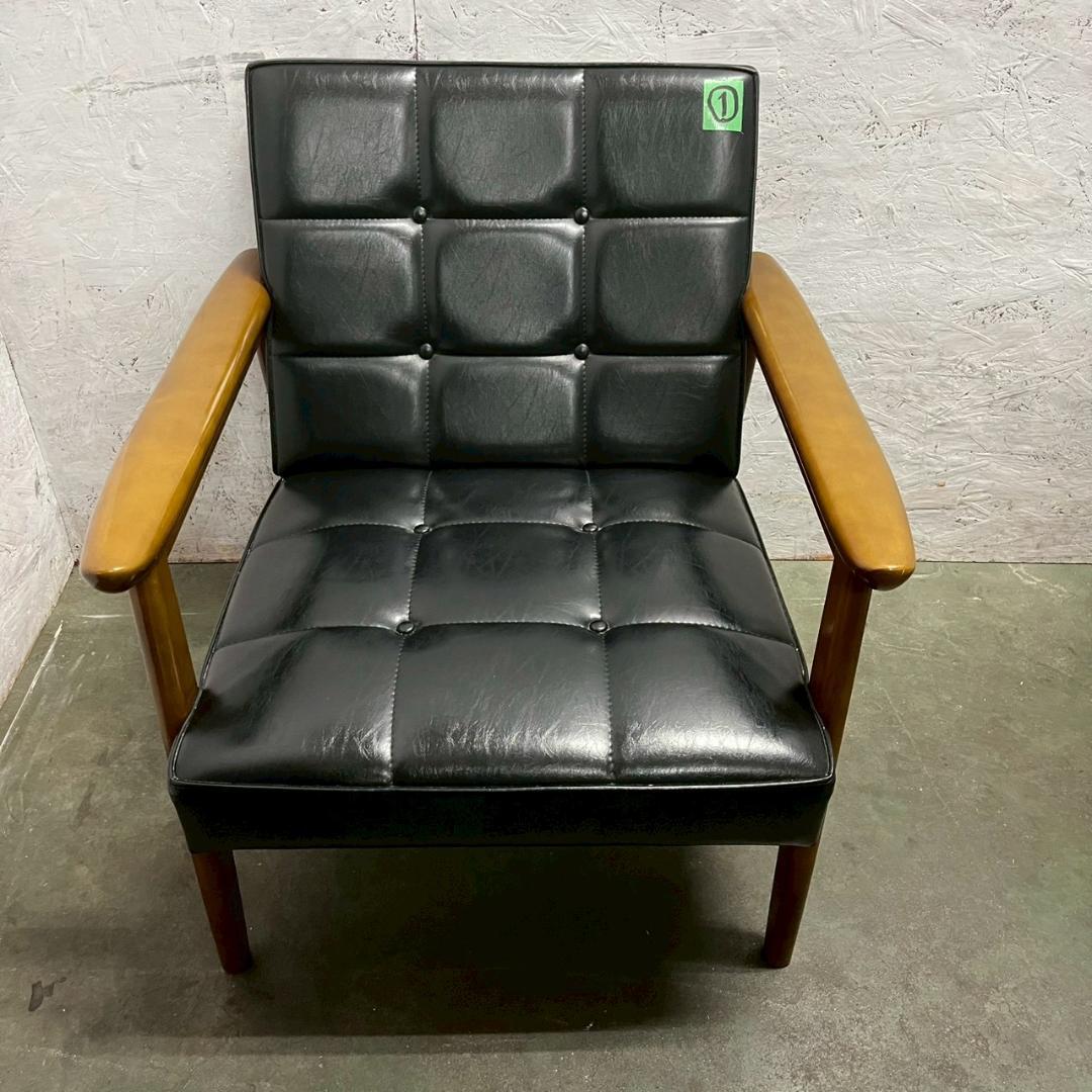 【カリモク】 60 K チェア W36170BW 1人掛け ① A0977