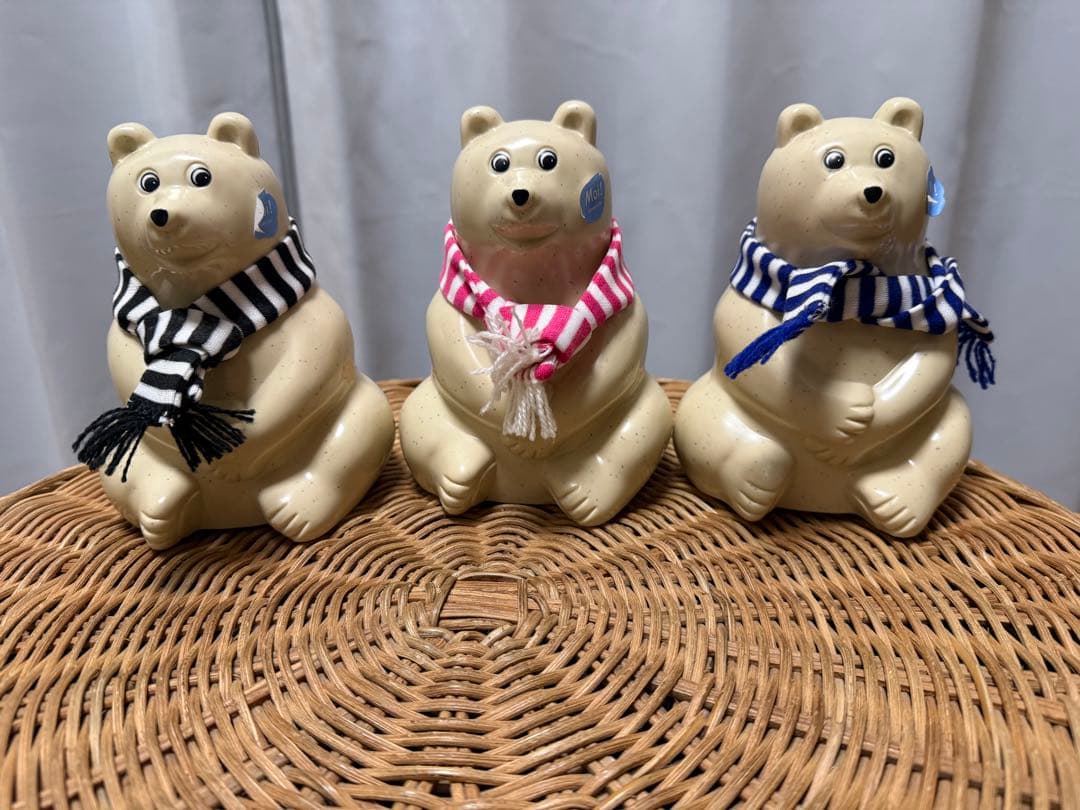 Polar Bear Money Box マフラー付き　北欧　フィンランド