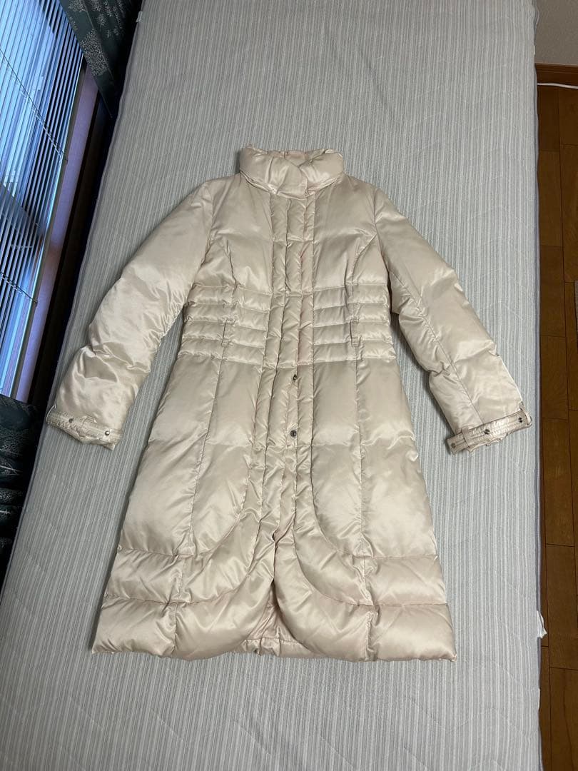 トゥービーシック ホワイトベージュ 上品高級3ウェイダウンコート 40 M