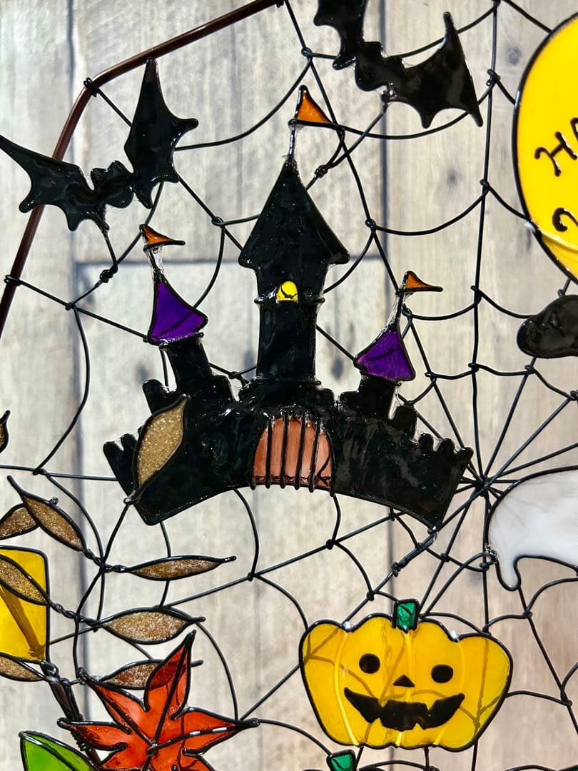 ちーちゃん「ハロウィンリース」「キッチン飾り」ワイヤークラフト