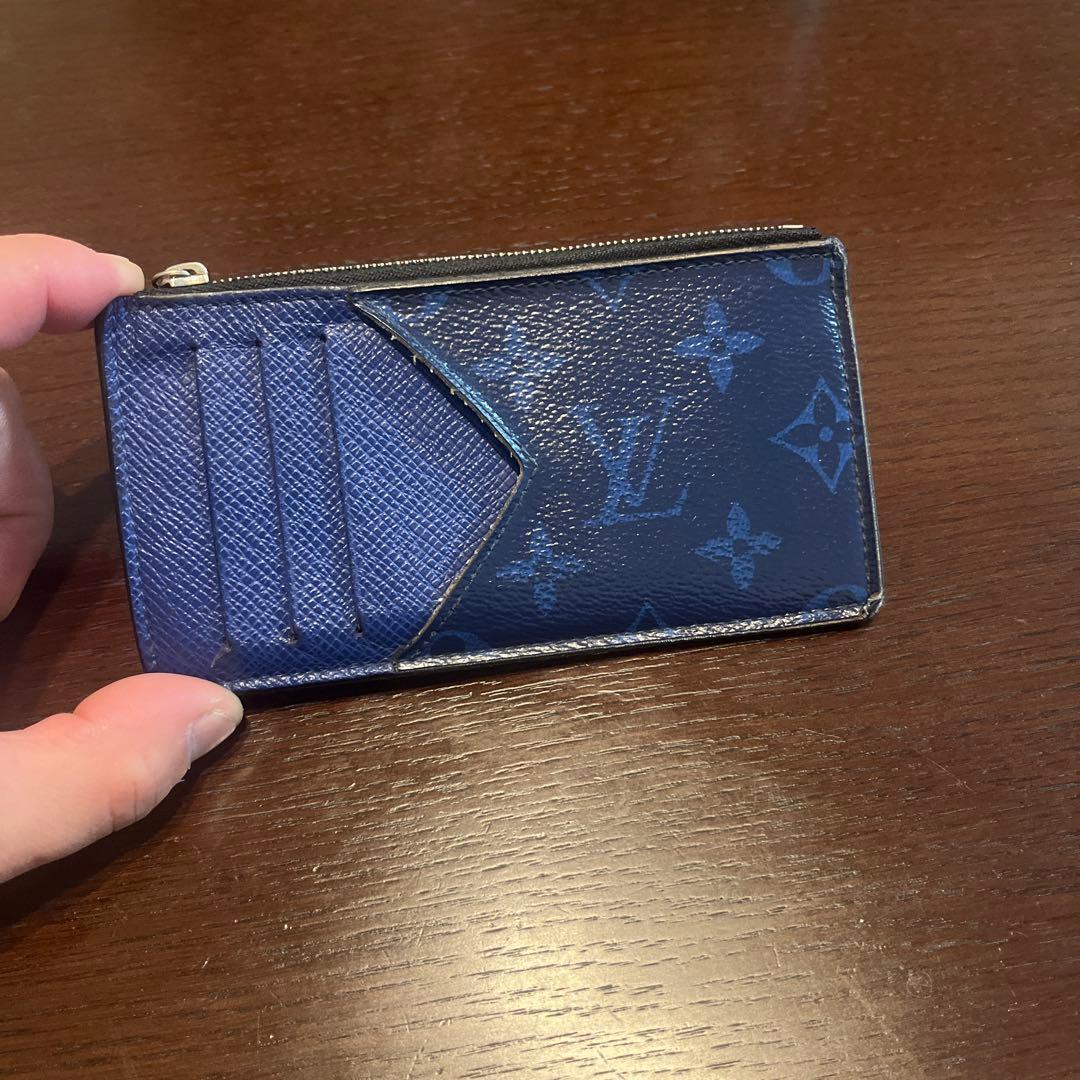 ルイヴィトン　フラグメントケース　カードホルダー　タイガラマ　コバルト