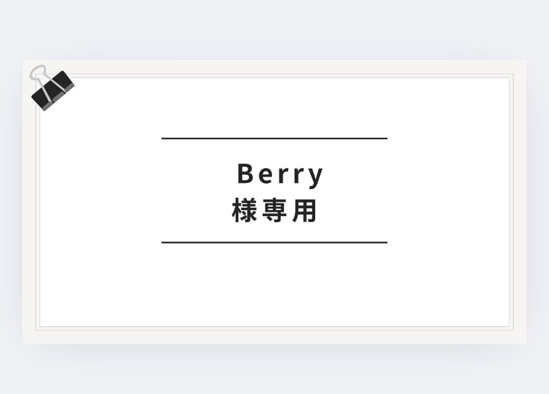 Berryさん専用 Aristo