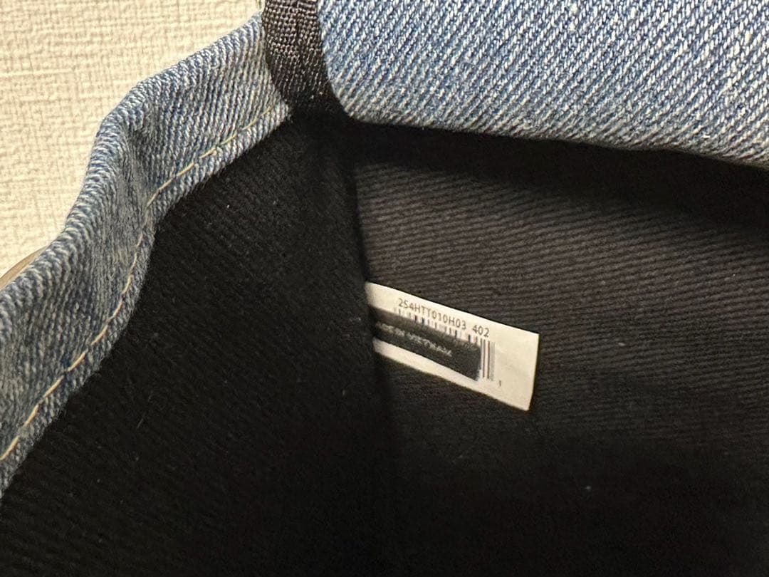 新品■マークジェイコブス ザ クリスタルデニム スモールトートバッグライトブルー