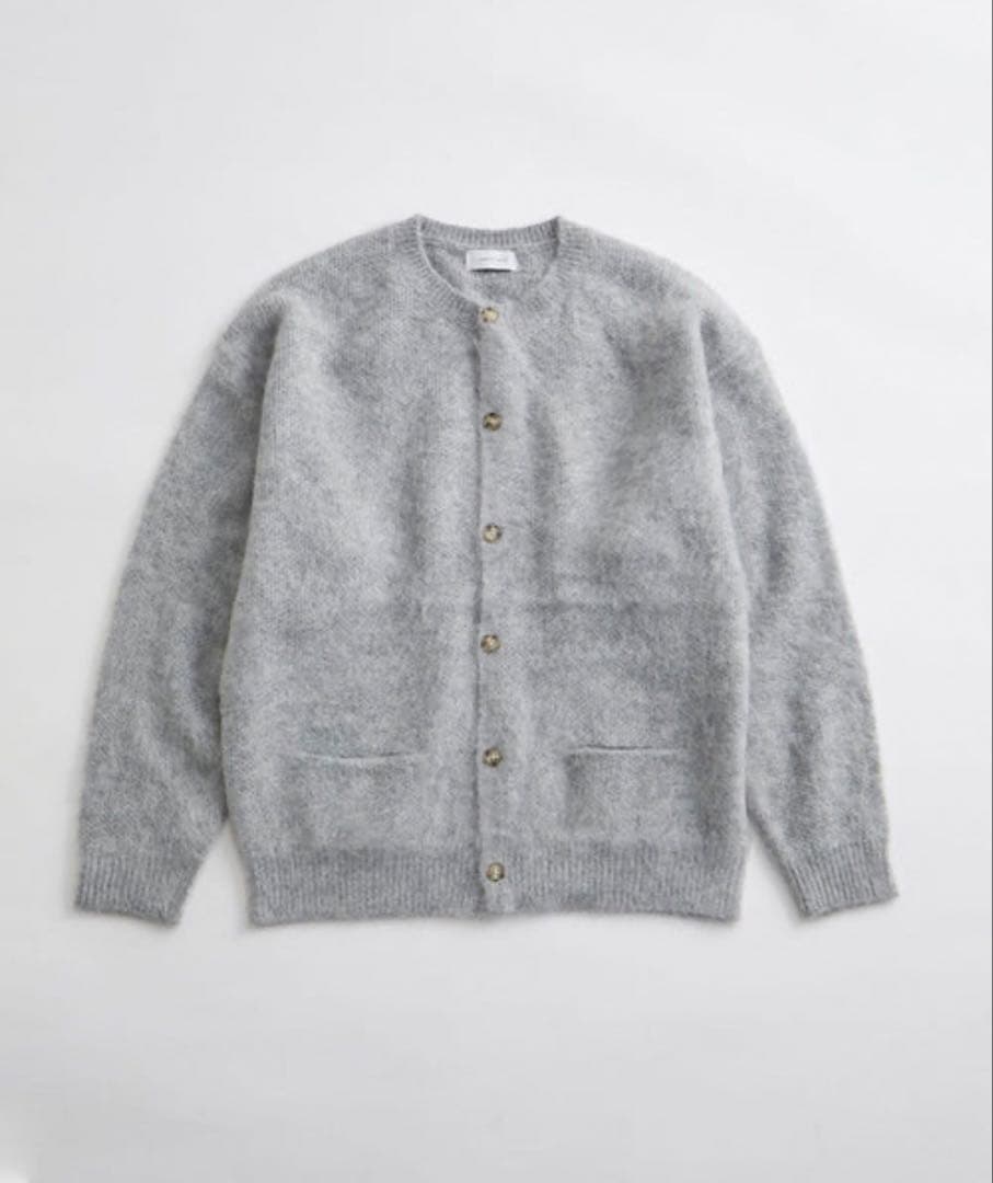 ADAM ET ROPÉ HOMMEモヘアオーバーサイズクルーネックカーディガン