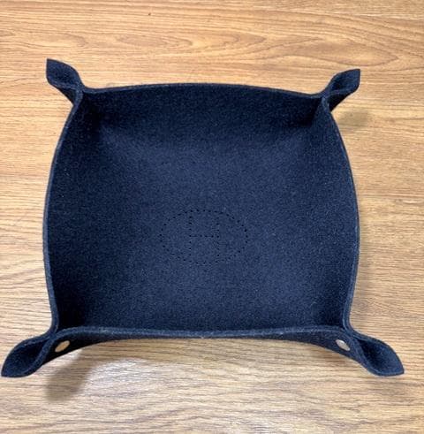 エルメス ヴィドポッシュ 小物入れ フェルト ブラック