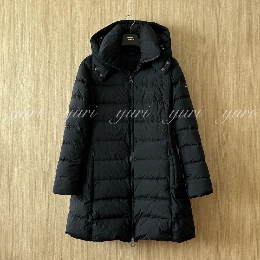 【1194】タトラス　フード付きロングダウンコート　ポリテアマ　大きいサイズ